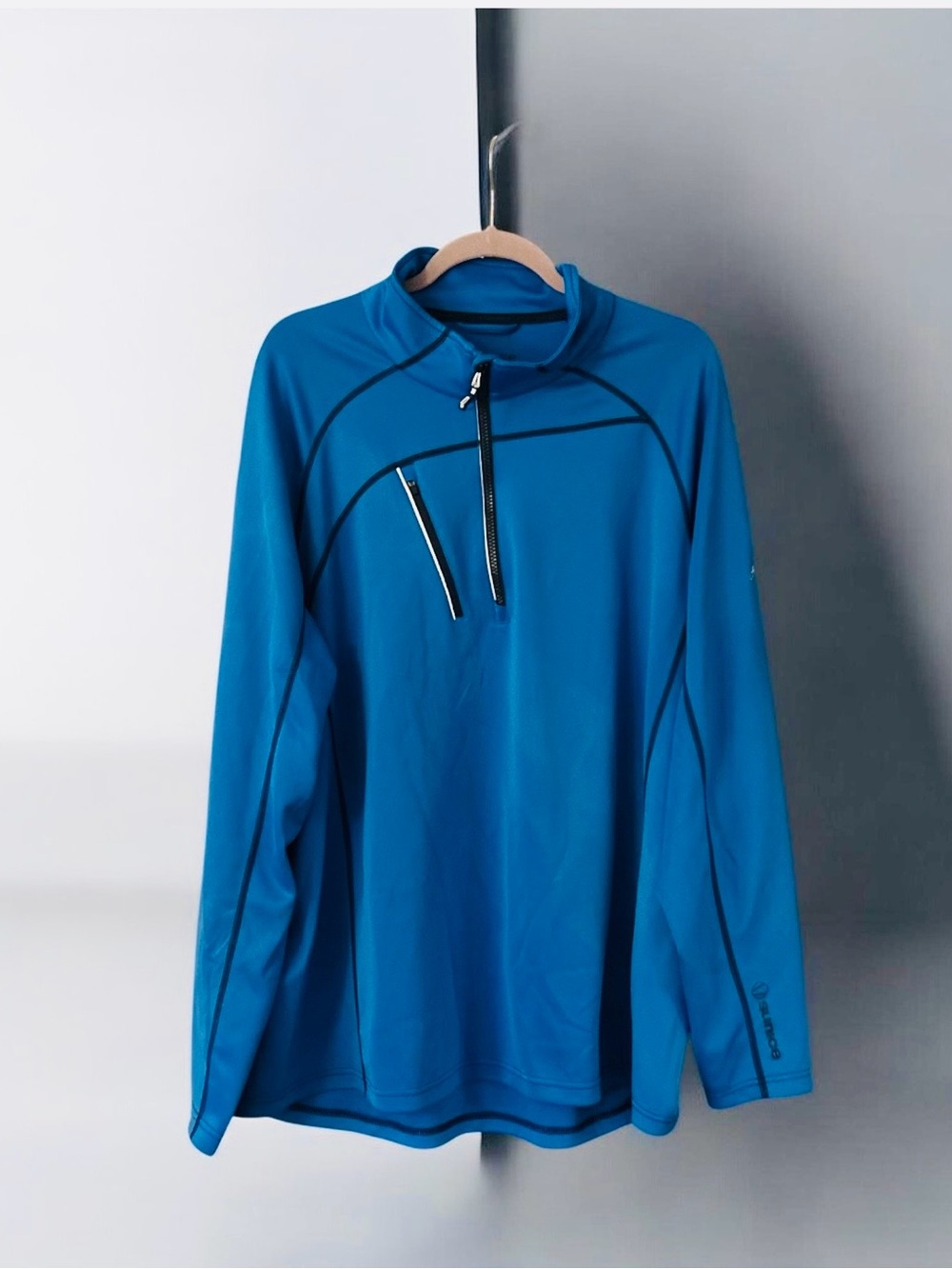Sunice Mens XXL 2XL Blue 1/4 Zip Pullover Golf Fleece Canadian Outdoor Athletic